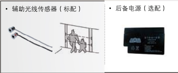 附加功能（备用电源、辅助光线传感器）